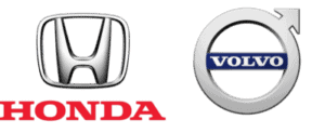 Honda and Volvo Logos
